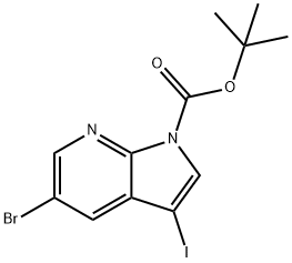 5-BROMO-3-IODO-PYRROLO[2,3-B]PYRIDINE-1-CARBOXYLICACIDTERT-BUTYLESTER price.