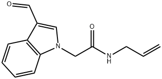 1H-INDOLE-1-ACETAMIDE, 3-FORMYL-N-2-PROPEN-1-YL- Struktur