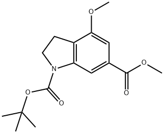 2,3-DIHYDRO-INDOLE-1,6-DICARBOXYLIC ACID 1-TERT-BUTYL ESTER 6-METHYL ESTER price.