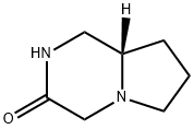 (8aS)-hexahydro-Pyrrolo[1,2-a]pyrazin-3(4H)-one Struktur