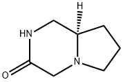 (8aR)-hexahydro-Pyrrolo[1,2-a]pyrazin-3(4H)-one Struktur