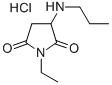 1-ETHYL-3-(PROPYLAMINO)-2,5-PYRROLIDINEDIONE HYDROCHLORIDE Struktur