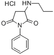 1-PHENYL-3-(PROPYLAMINO)-2,5-PYRROLIDINEDIONE HYDROCHLORIDE Struktur