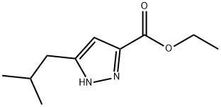 3-(2-METHYLPROPYL)-1H-PYRAZOLE-5-CARBOXYLIC ACID ETHYL ESTER Struktur