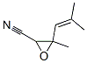 2-Oxiranecarbonitrile,  3-methyl-3-(2-methyl-1-propen-1-yl)- Struktur