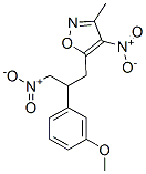 Isoxazole,  5-[2-(3-methoxyphenyl)-3-nitropropyl]-3-methyl-4-nitro- Struktur