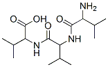 2-[[2-[(2-amino-3-methyl-butanoyl)amino]-3-methyl-butanoyl]amino]-3-methyl-butanoic acid Struktur