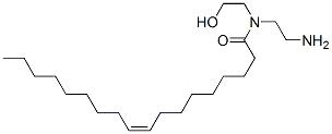 (Z)-N-(2-aminoethyl)-N-(2-hydroxyethyl)-9-octadecenamide Struktur