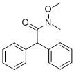 N-METHOXY-N-METHYL-2,2-DIPHENYL-ACETAMIDE Struktur