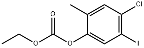 4-chloro-5-iodo-2-methylphenyl ethyl carbonate Struktur