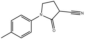 2-Oxo-1-(p-tolyl)pyrrolidine-3-carbonitrile Struktur