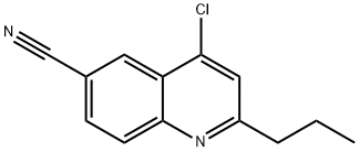 4-CHLORO-2-PROPYL-6-QUINOLINECARBONITRILE Struktur