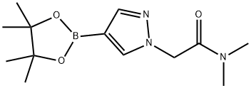 N,N-dimethyl-4-(4,4,5,5-tetramethyl-1,3,2-dioxaborolan-2-yl)-1H-Pyrazole-1-acetamide Struktur