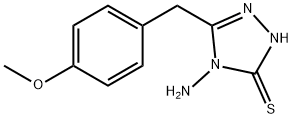 4-AMINO-5-(4-METHOXYBENZYL)-4H-1,2,4-TRIAZOLE-3-THIOL Struktur