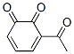 3,5-Cyclohexadiene-1,2-dione, 3-acetyl- (9CI) Struktur