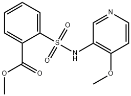 METHYL 2-([(4-METHOXYPYRIDIN-3-YL)AMINO]SULFONYL)BENZOATE Struktur