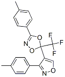 3-P-TOLYL-5-(3-P-TOLYLISOXAZOL-4-YL)-5-(TRIFLUOROMETHYL)-1,4,2-DIOXAZOLE Struktur