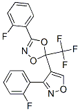 3-(2-FLUOROPHENYL)-5-(3-(2-FLUOROPHENYL)ISOXAZOL-4-YL)-5-(TRIFLUOROMETHYL)-1,4,2-DIOXAZOLE Struktur