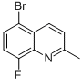 5-BROMO-8-FLUORO-2-METHYLQUINOLINE Struktur