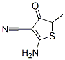 3-Thiophenecarbonitrile,  2-amino-4,5-dihydro-5-methyl-4-oxo- Struktur