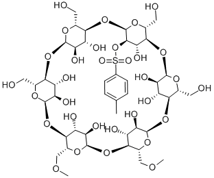 MONO-2-O-(P-TOLUENESULFONYL)-ALPHA-CYCLODEXTRIN Struktur