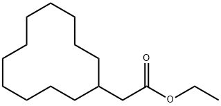 CYCLODODECYLACETIC ACID ETHYL ESTER Struktur