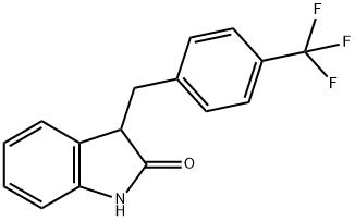 3-(4-trifluoromethylbenzyl)-1,3-dihydroindol-2-one Struktur