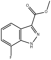 Methyl 7-fluoro-1H-indazole-3-carboxylate Struktur