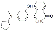 o-[4-(N-Cyclopentyl-N-ethylamino)-2-hydroxybenzoyl]benzoic acid Struktur