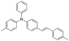 4-(4-Methylstyryl)-N-phenyl-N-(4-methylphenyl)aniline Struktur