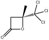 (R)-(+)-3-HYDROXY-3-METHYL-4,4,4-TRICHLOROBUTYRIC BETA-LACTONE