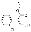 Benzeneacetic acid, 2-chloro-.alpha.-(hydroxyMethylene)-, ethyl Struktur