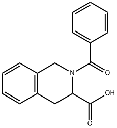 2-BENZOYL-1,2,3,4-TETRAHYDRO-ISOQUINOLINE-3-CARBOXYLIC ACID Struktur