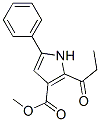 methyl 5-phenyl-2-propionyl-3-pyrrolecarboxylate Struktur