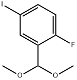 2-FLUORO-5-IODOBENZALDEHYDE DIMETHYL ACETAL Struktur