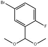 5-BROMO-2-FLUOROBENZALDEHYDE DIMETHYL ACETAL Struktur