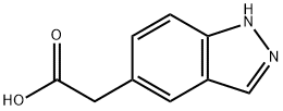 2-(1H-Indazol-5-yl)ethanoic acid, 5-(Carboxymethyl)-1H-indazole Struktur