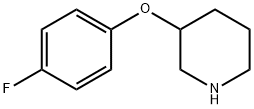 3-(4-FLUOROPHENOXY)PIPERIDINE Struktur