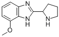 1H-BENZIMIDAZOLE, 7-METHOXY-2-(2-PYRROLIDINYL)- Struktur