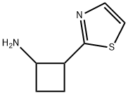 Cyclobutanamine,  2-(2-thiazolyl)- Struktur