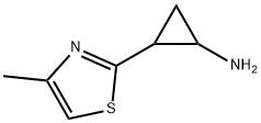 Cyclopropanamine,  2-(4-methyl-2-thiazolyl)- Struktur