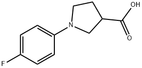 1-(4-FLUOROPHENYL)PYRROLIDINE-3-CARBOXYLICACID Struktur