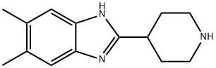 5,6-DIMETHYL-2-PIPERIDIN-4-YL-1H-BENZIMIDAZOLE Struktur