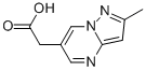 2-(2-METHYLPYRAZOLO[1,5-A]PYRIMIDIN-6-YL)ACETIC ACID Struktur