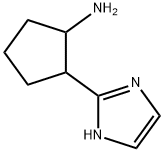 Cyclopentanamine,  2-(1H-imidazol-2-yl)- Struktur