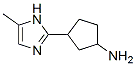 Cyclopentanamine,  3-(5-methyl-1H-imidazol-2-yl)- Struktur