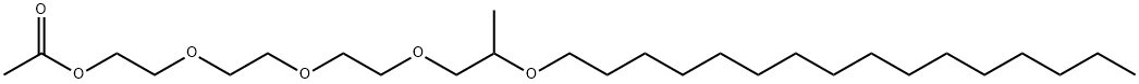 PROPYLENE GLYCOL CETETH-3 ACETATE Struktur