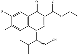 6-BroMo-1,4-dihydro-7-fluoro-1-[(1S)-1-(hydroxyMethyl)-2-Methylpropyl]-4-oxo-3-quinolinecarboxylic Acid Ethyl Ester