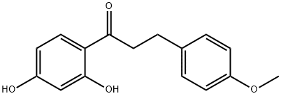 2',4'-DIHYDROXY-3-(P-METHOXYPHENYL)-PROPIOPHENONE Struktur