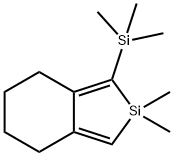 2,2-DIMETHYL-1-TRIMETHYLSILANYL-4,5,6,7-TETRAHYDRO-2H-BENZO[C]SILOLE Struktur